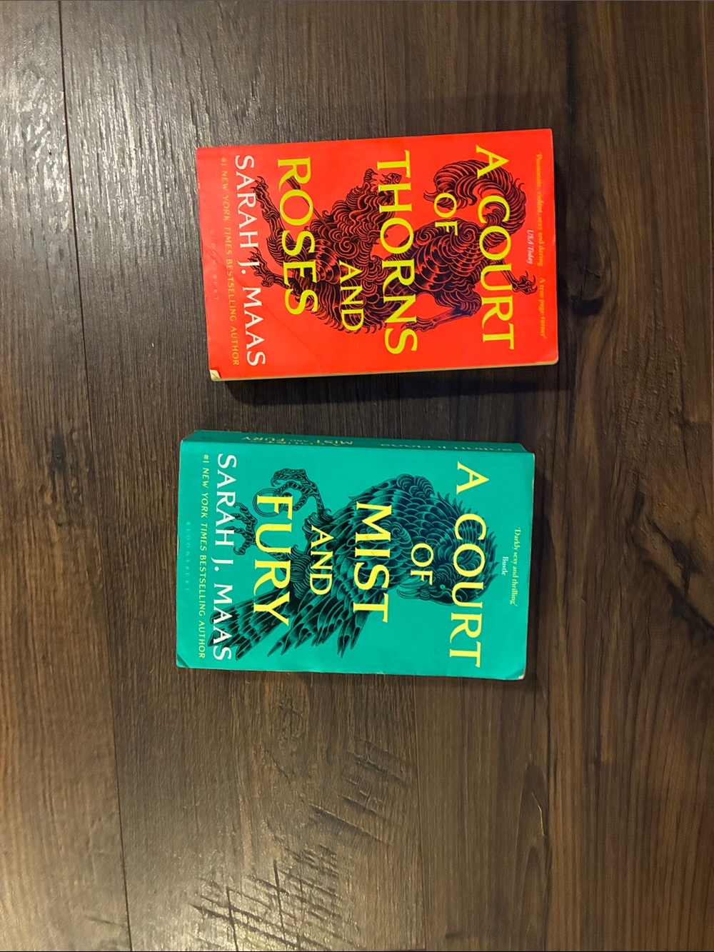 A court of thorns and roses and a court of mist and fury novels